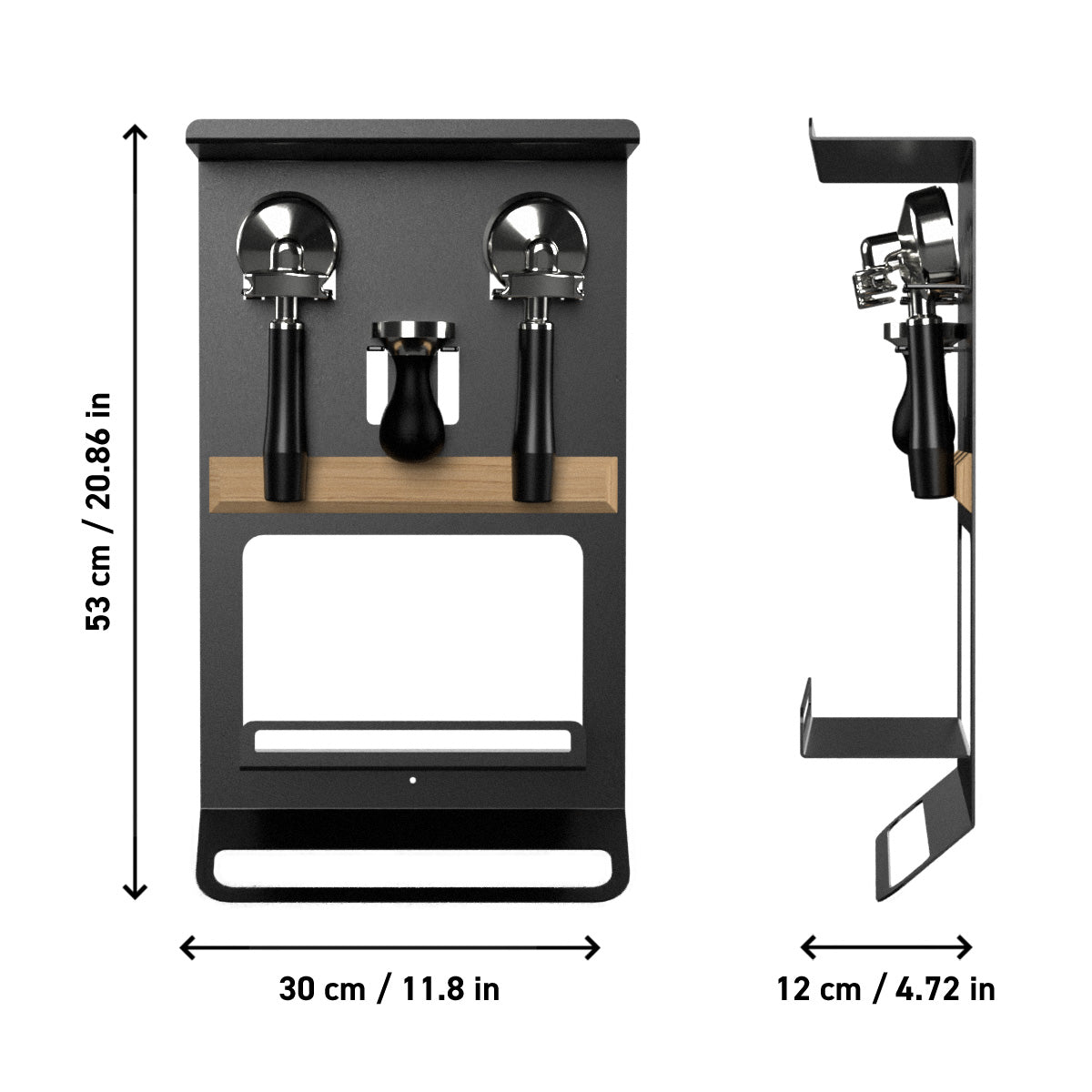 Barista Regal für Siebträger, Tamper und Kaffeezubehör FLATE®